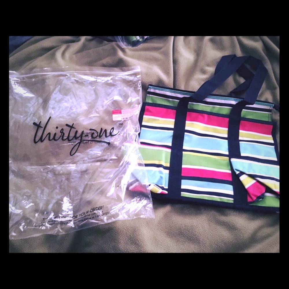 Thirty One Zip Top Utility Tote