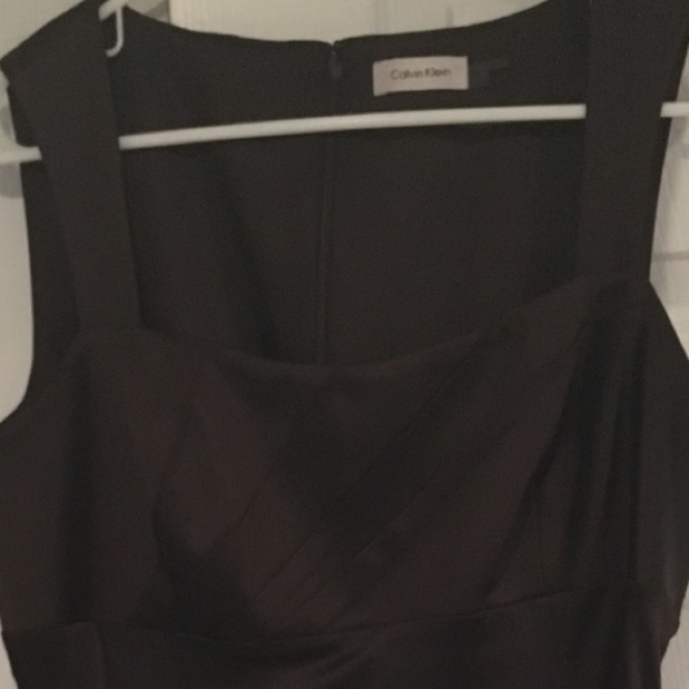 Stretch satin dress. Worn once. Dry cleaned.