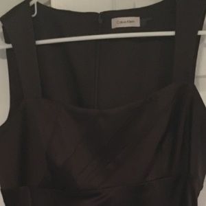 Stretch satin dress. Worn once. Dry cleaned.