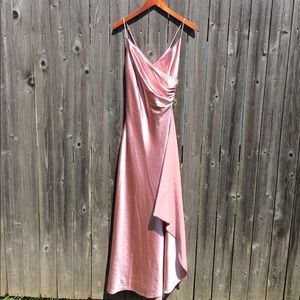 Gorgeous blush pink satin gown size small
