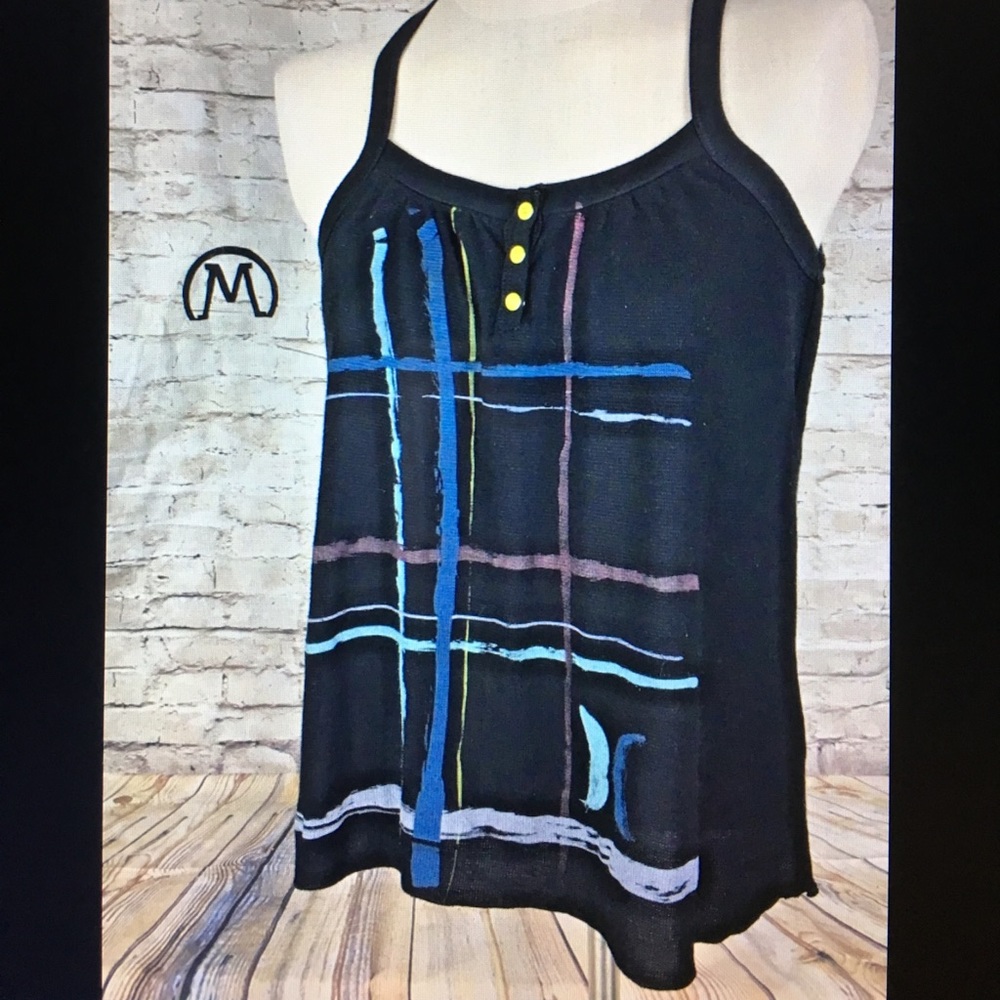 Hurley sleeveless Small cami tank top black