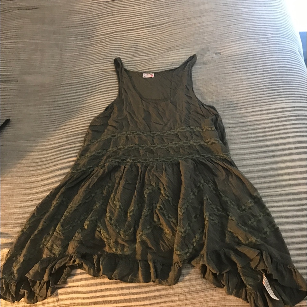 Free People Voile and Lace Trapeze Slip
