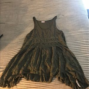 Free People Voile and Lace Trapeze Slip