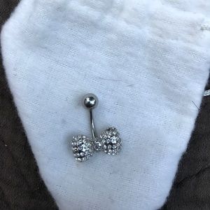 Piercing pagoda bow belly ring