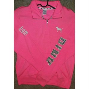 NEW! PINK Slouchy Quarter Zip