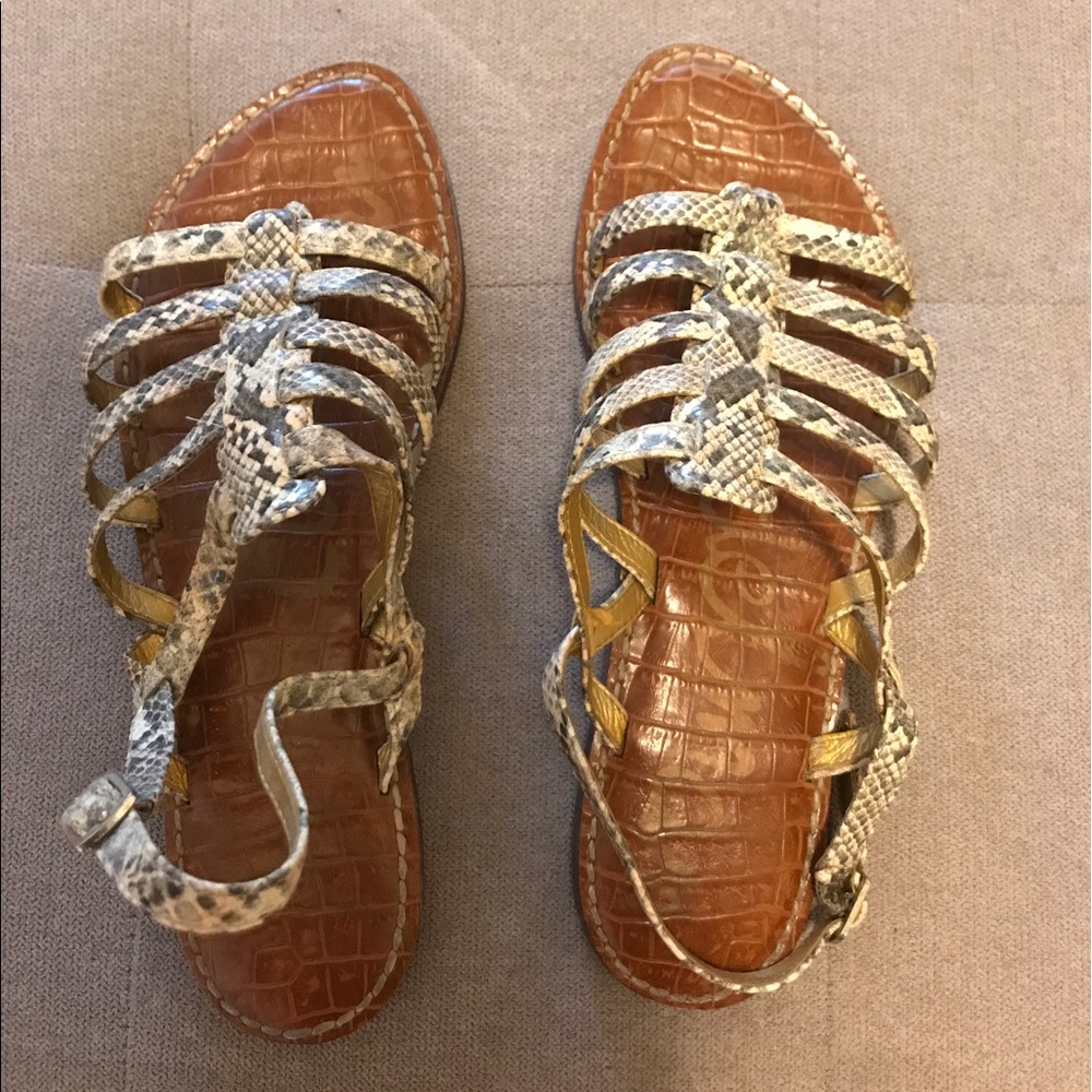 Sam Edelman Snakeskin Sandals