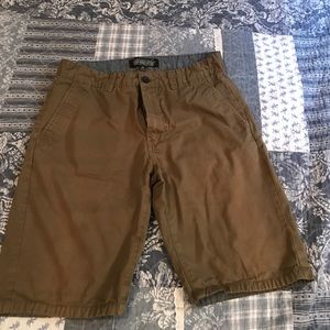 Men's dark khaki shorts