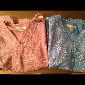 Pair of Grey's Anatomy Scrub Tops
