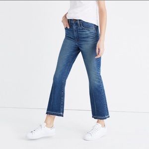 Madewell Retro crop bootcut jeans in Callahan wash