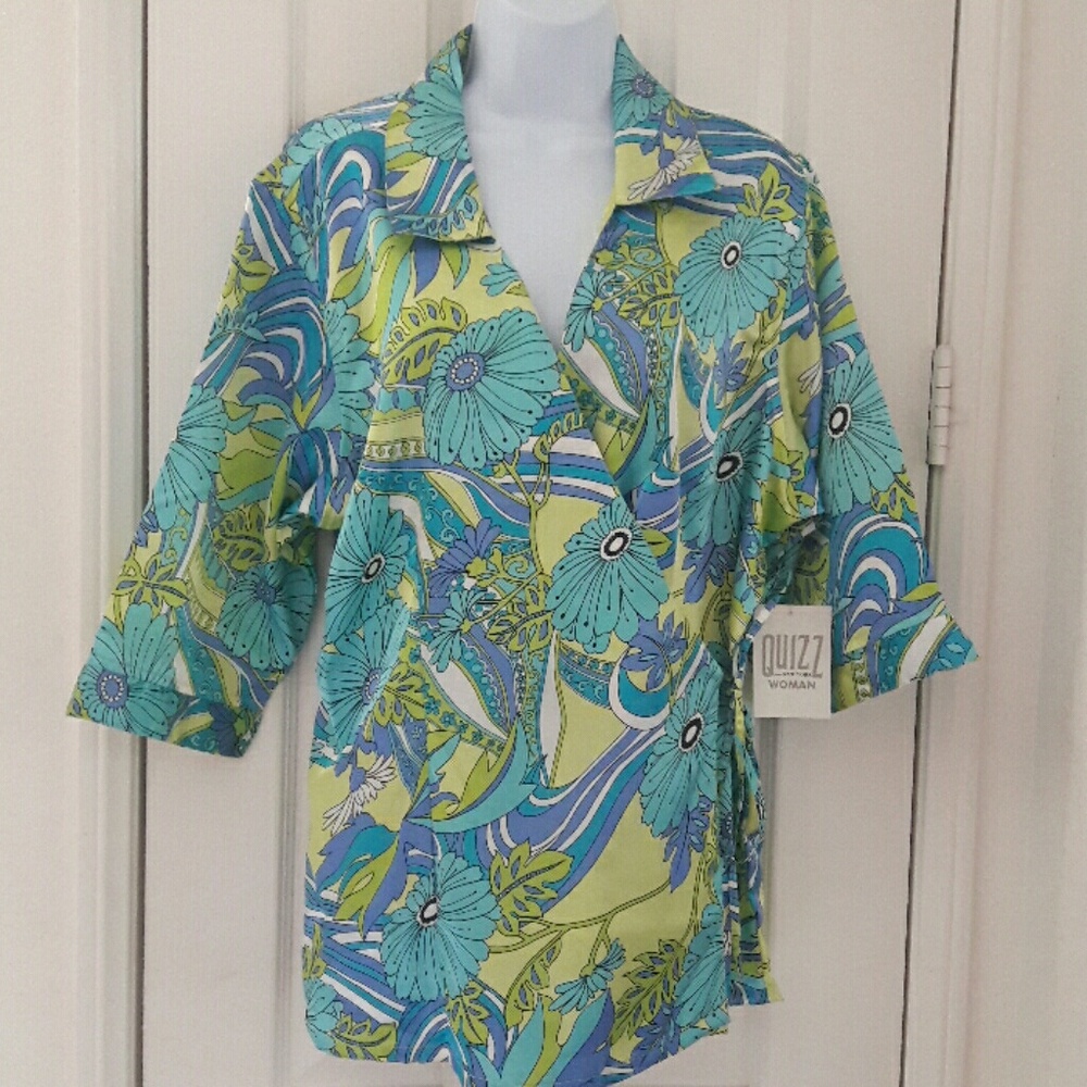 Summer Silky Wrap Top