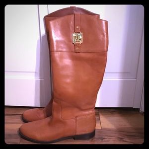 Ralph Lauren Cognac Boots