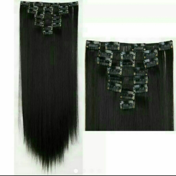 Dark Brown Full Head Clip in Extension