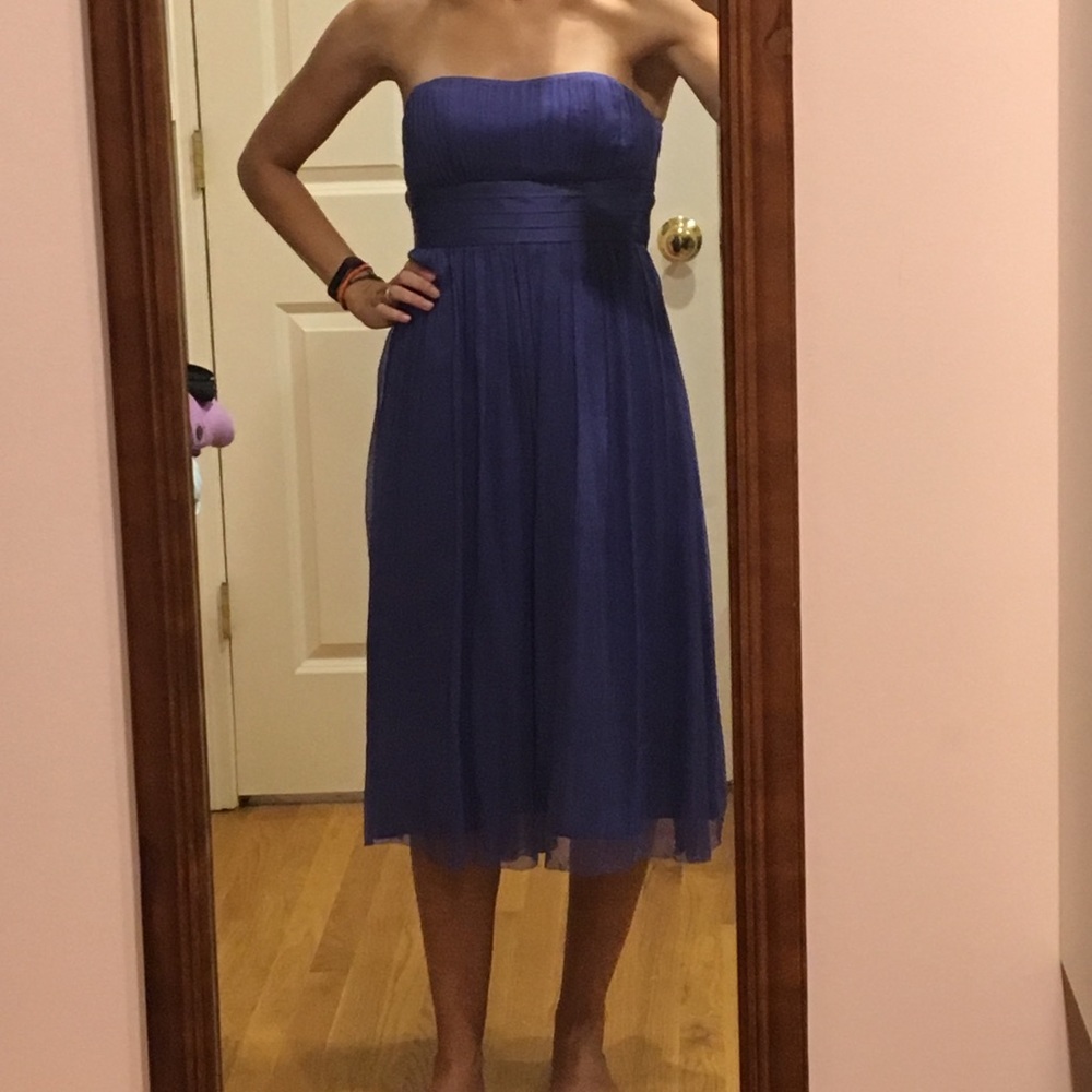 Gorgeous purple-blue dress- perfect for a wedding!