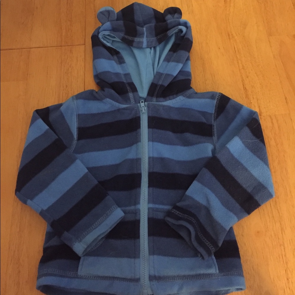 Toddler boy fleece zip up hoodie