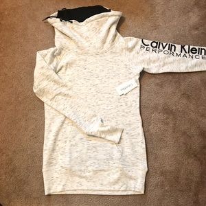 Gray cowl neck sweatshirt