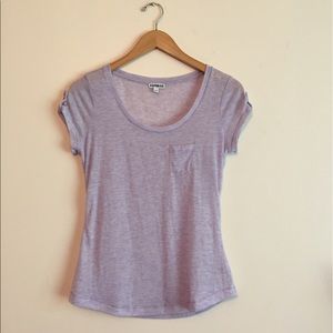 Express light purple pocket tee size MEDIUM