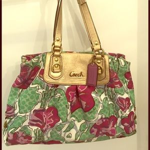 Floral handbag by Coach.