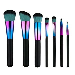 7 PIECE BLACK MATTE MERMAID PRO BRUSH SET