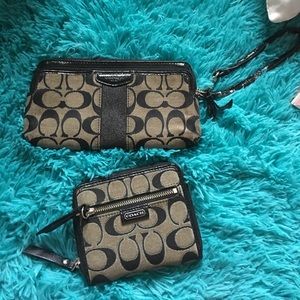 Coach wallets and wristlet