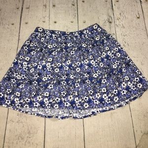 Blue Floral Skirt.