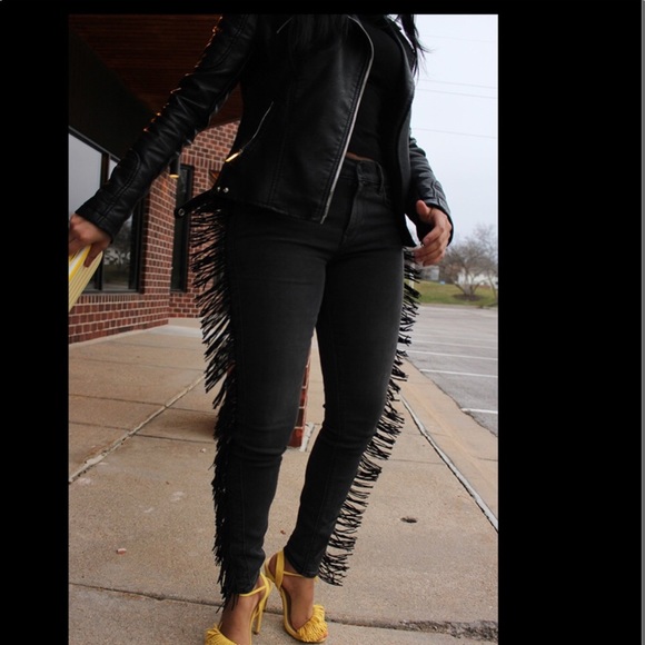 express fringe jeans