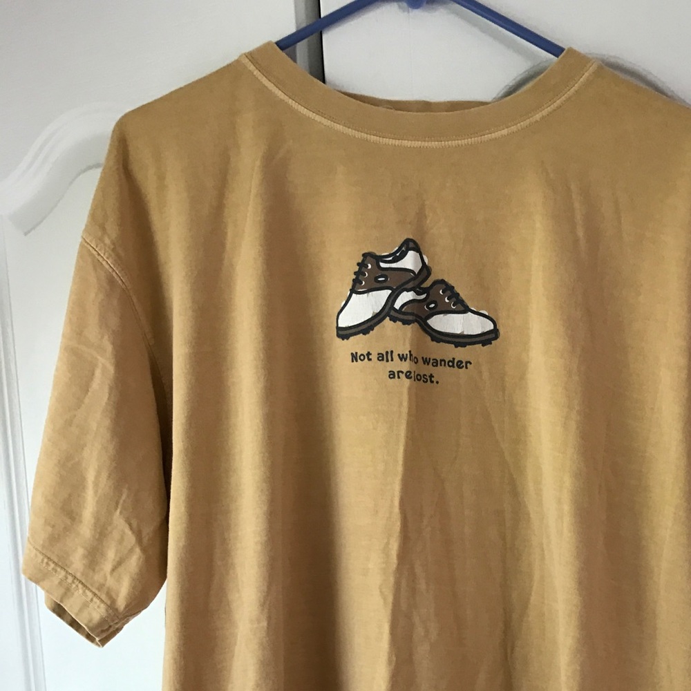 LIFE IS GOOD men's XL golf tshirt