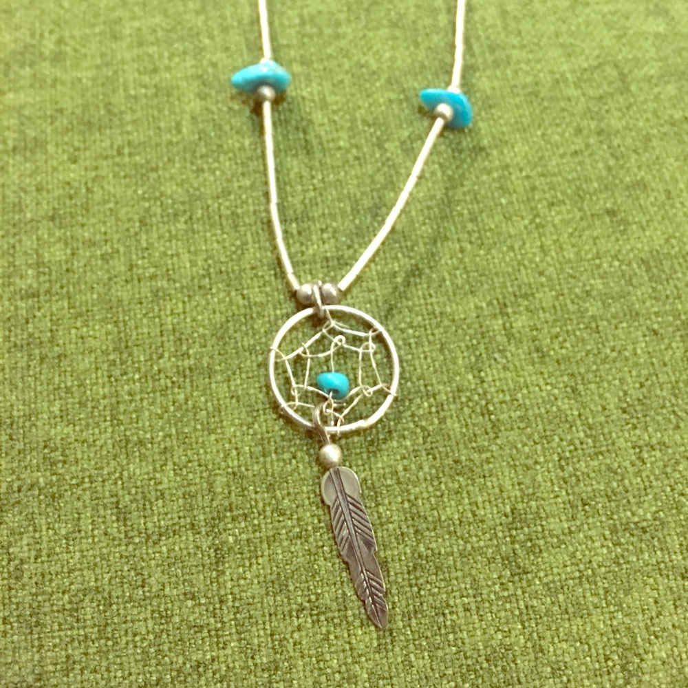 Sterling Silver Dreamcatcher Necklace