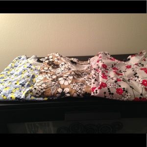 Lot of Pretty Floral Scrub Tops