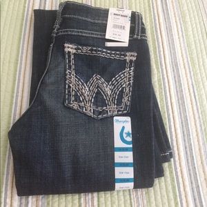 NWT 14 slim boot cut wrangler jeans