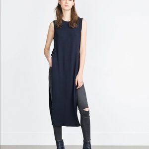 Zara Trafaluc Long Jacquard Top