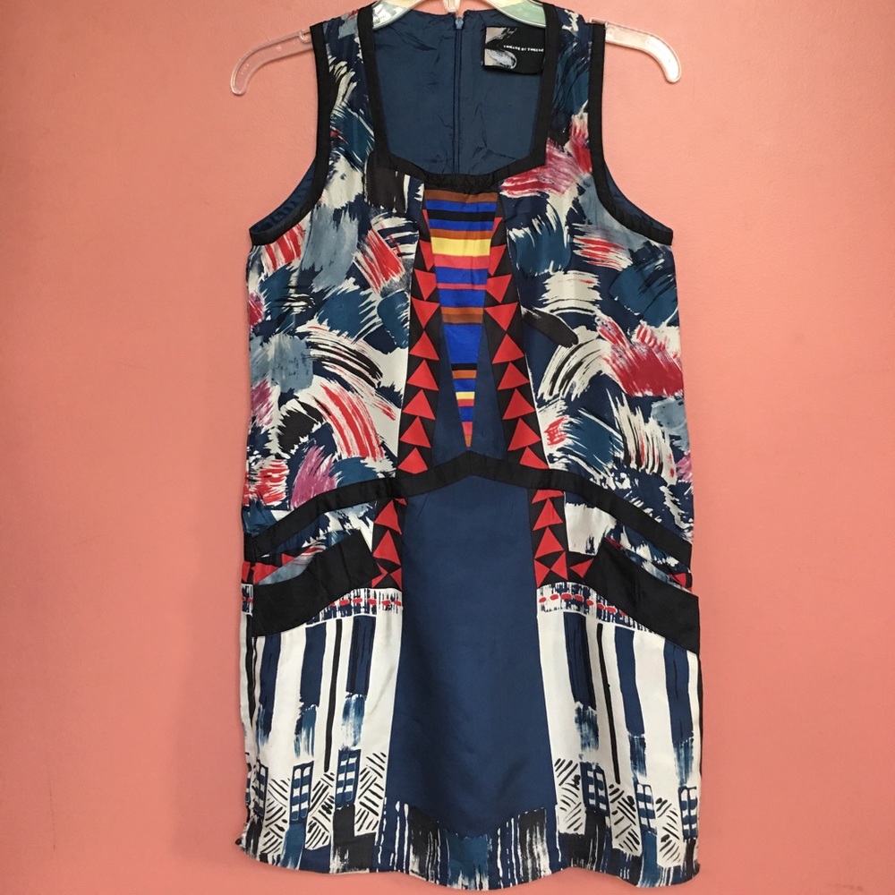 Patterned straight fit dress