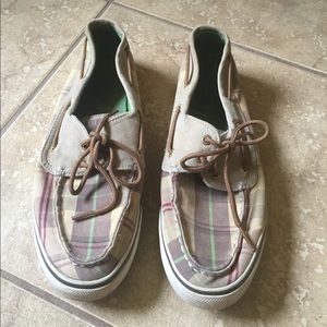 Plaid Sperrys
