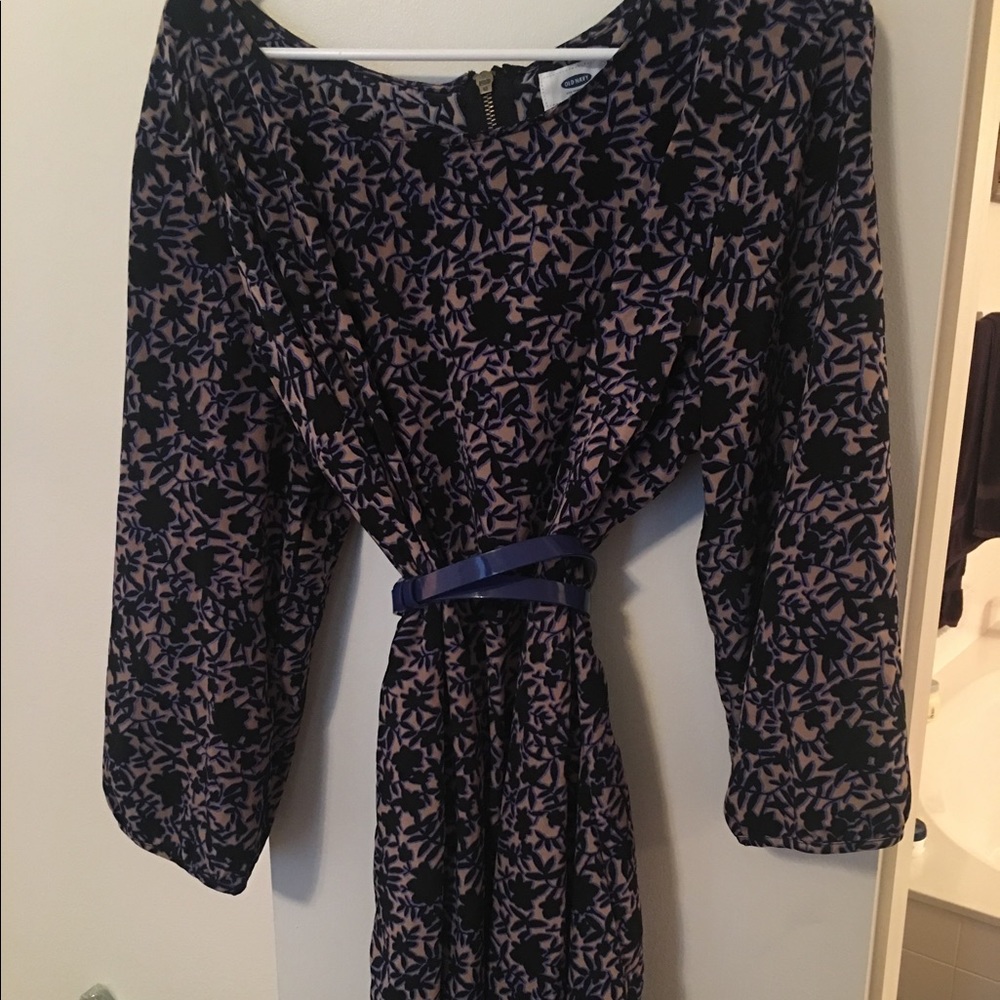 Patterned shirt shift dress