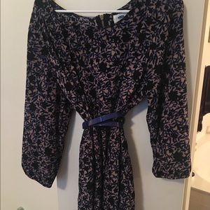 Patterned shirt shift dress