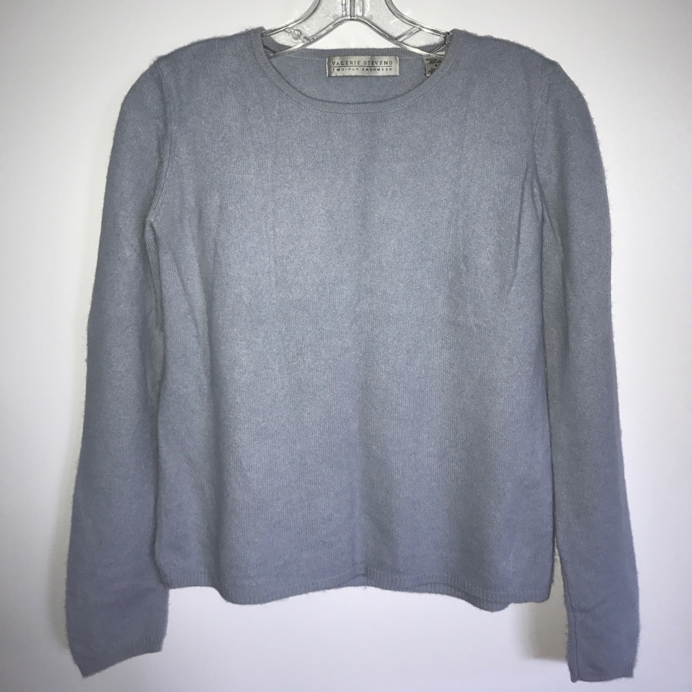 Valerie Stevens Two-Ply 100% Cashmere Sweater