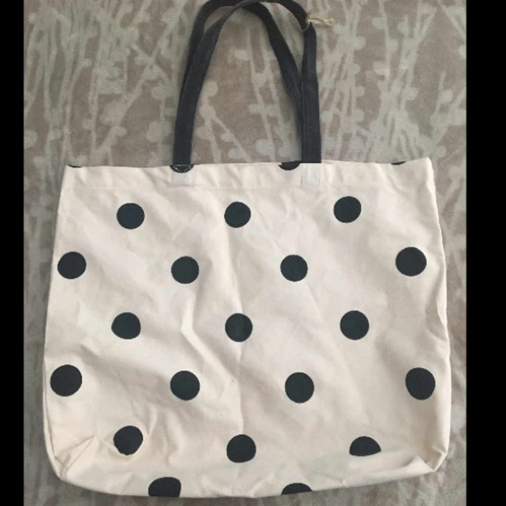 🌻Large polkadot tote bag