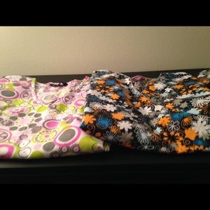 Pair of Large Scrub Tops