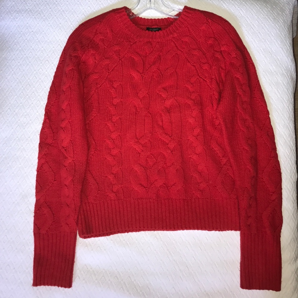 Ann Taylor Lamb's Wool Cotton blend Sweater