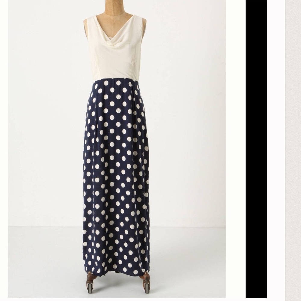 Anthropologie great dots dress moulinette soeurs
