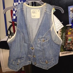 American Eagle Denim Vest