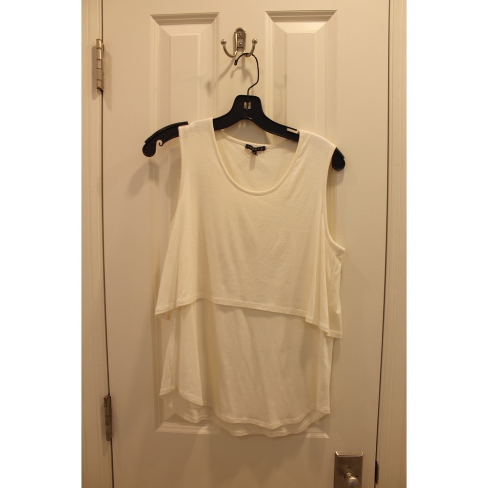 White layered top