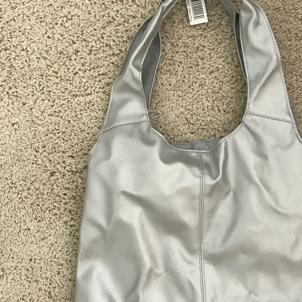 Cute silver hobo bag!