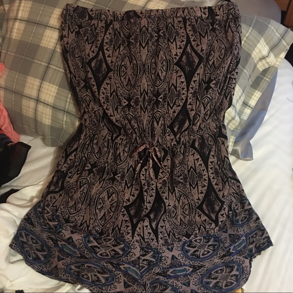 Aztec/ tribal patterned romper