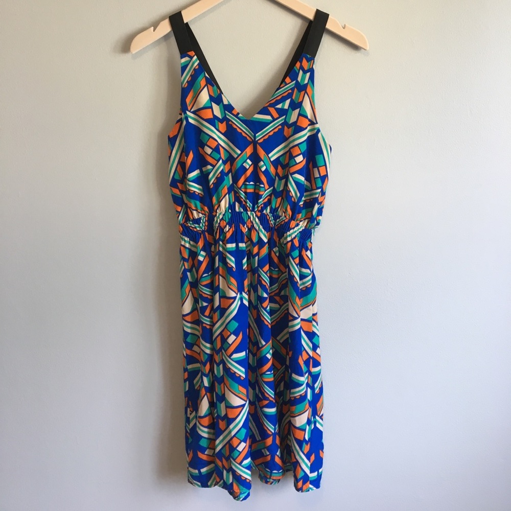 Fun geometric print dress