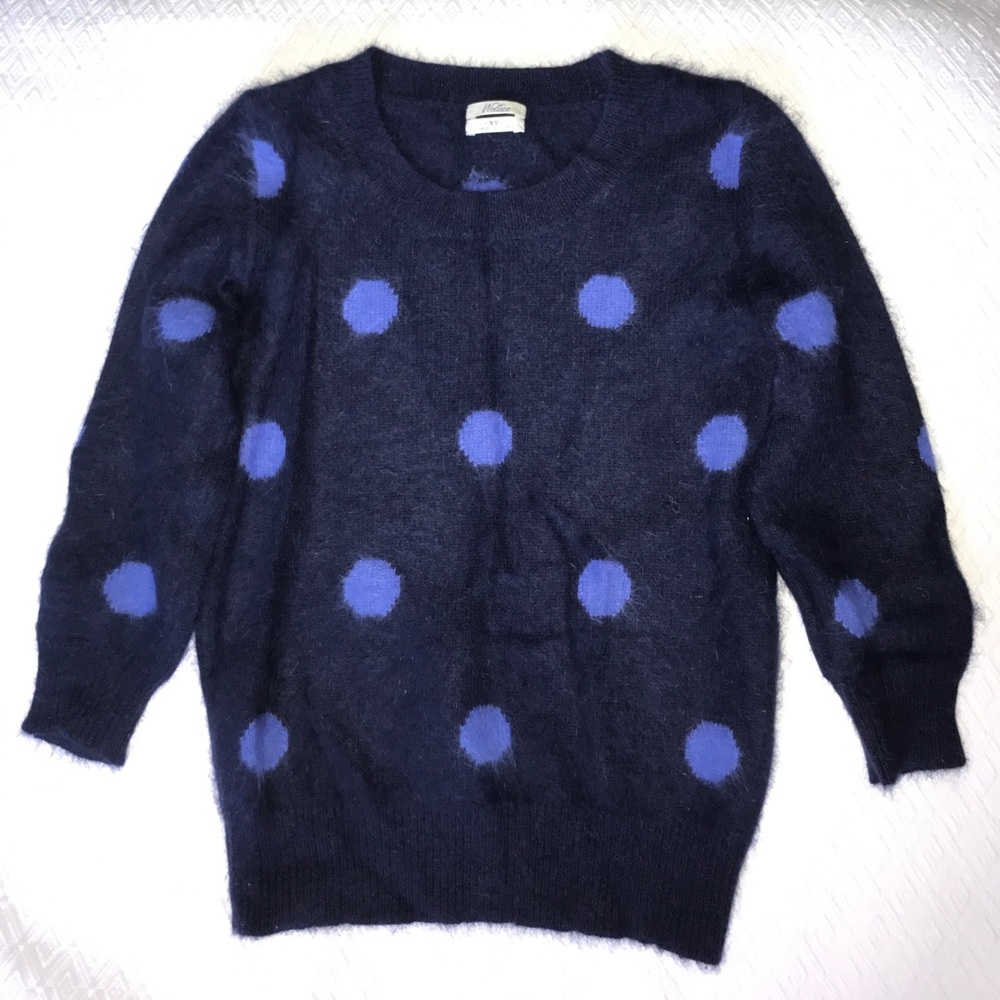 Wallace Blue Polka Dot Sweater