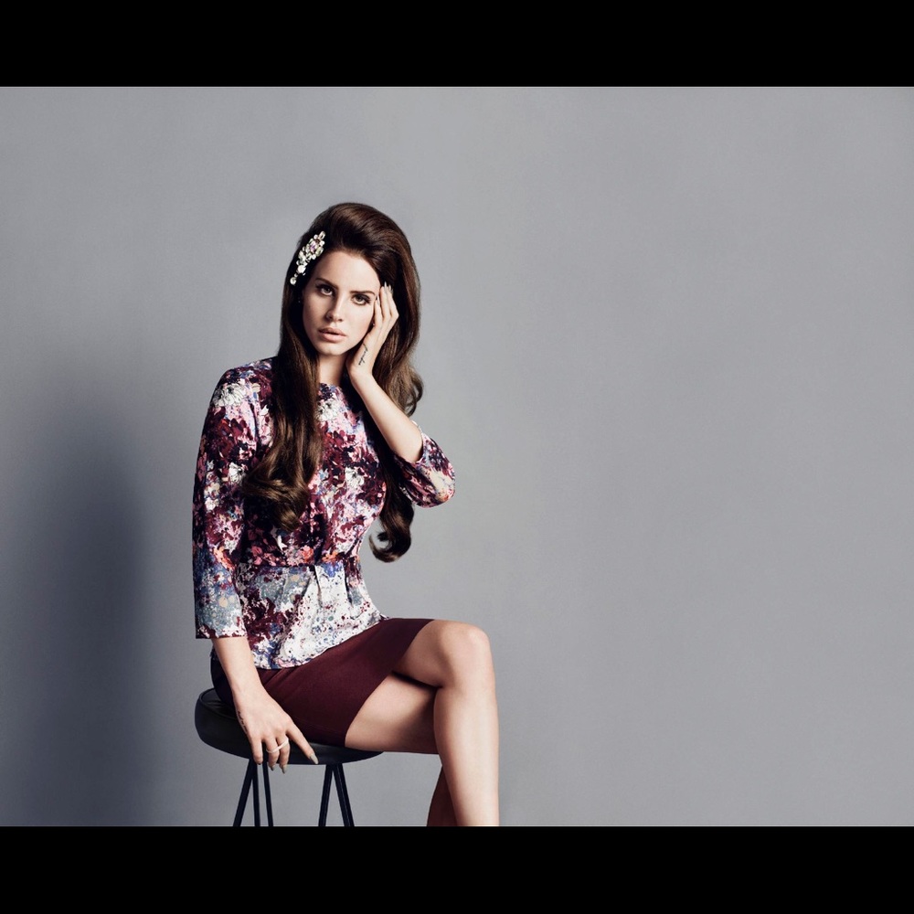 Lana del Rey for H&M Floral Peplum Blouse.