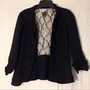 Ruffled Blazer