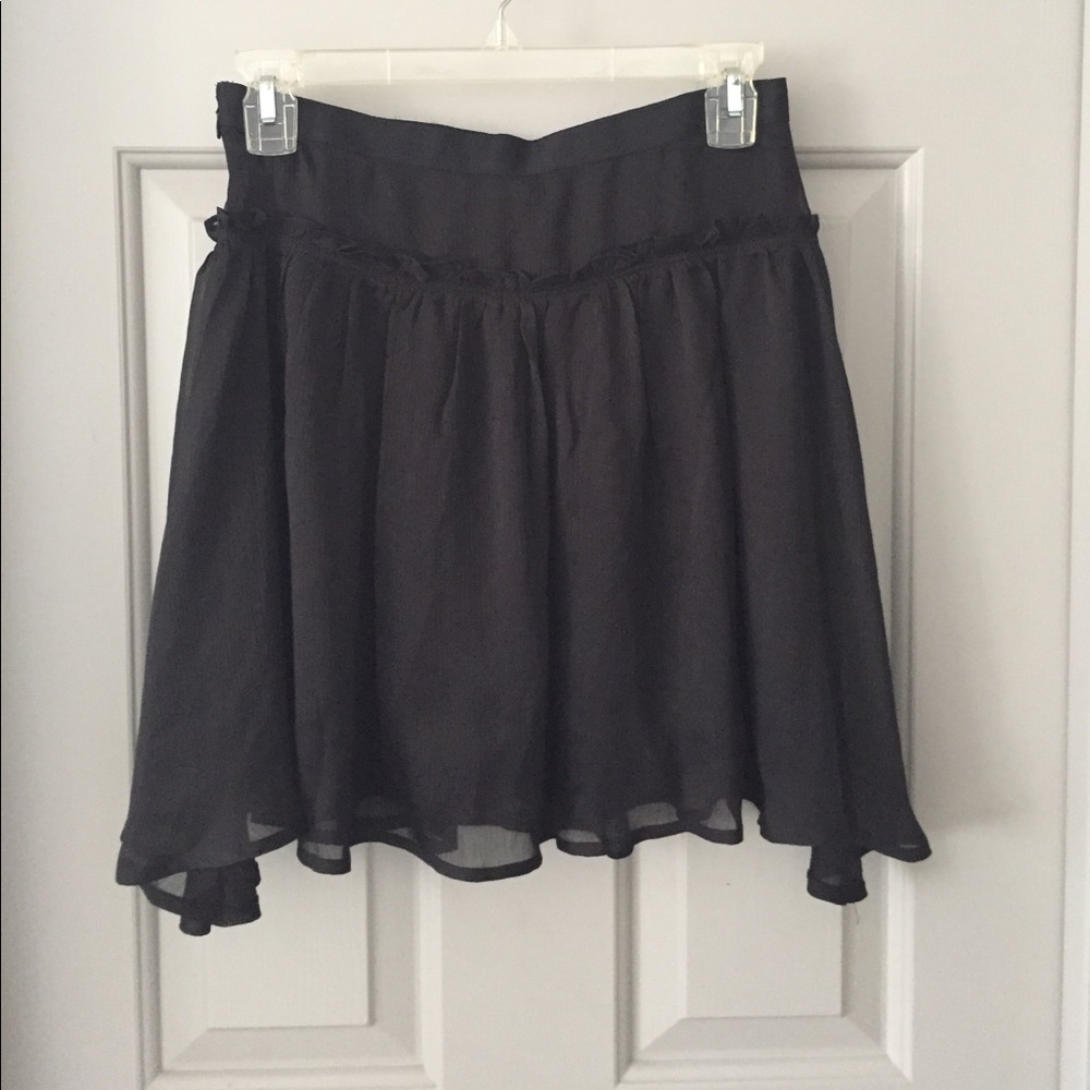 Black mini skirt