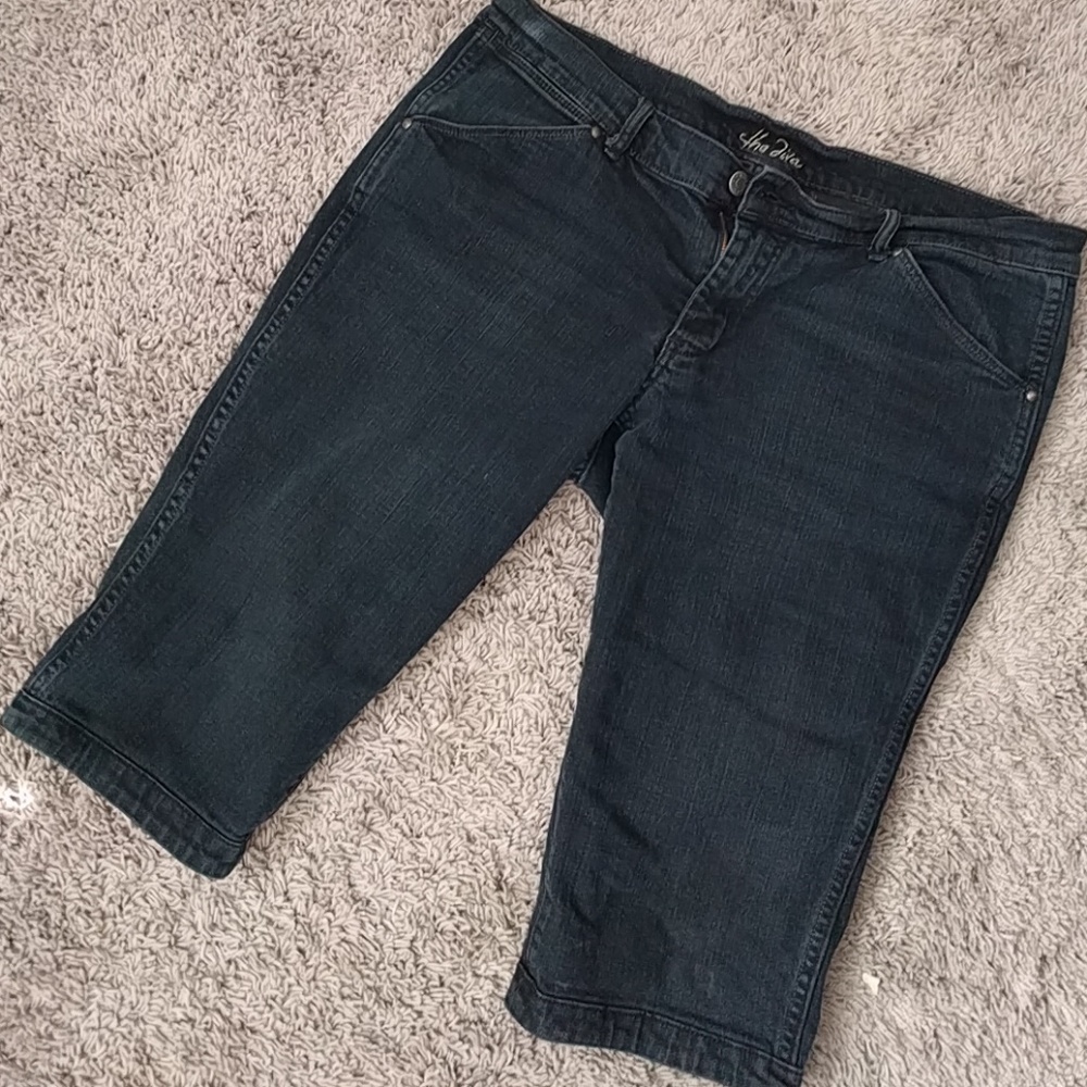Dark jean shorts