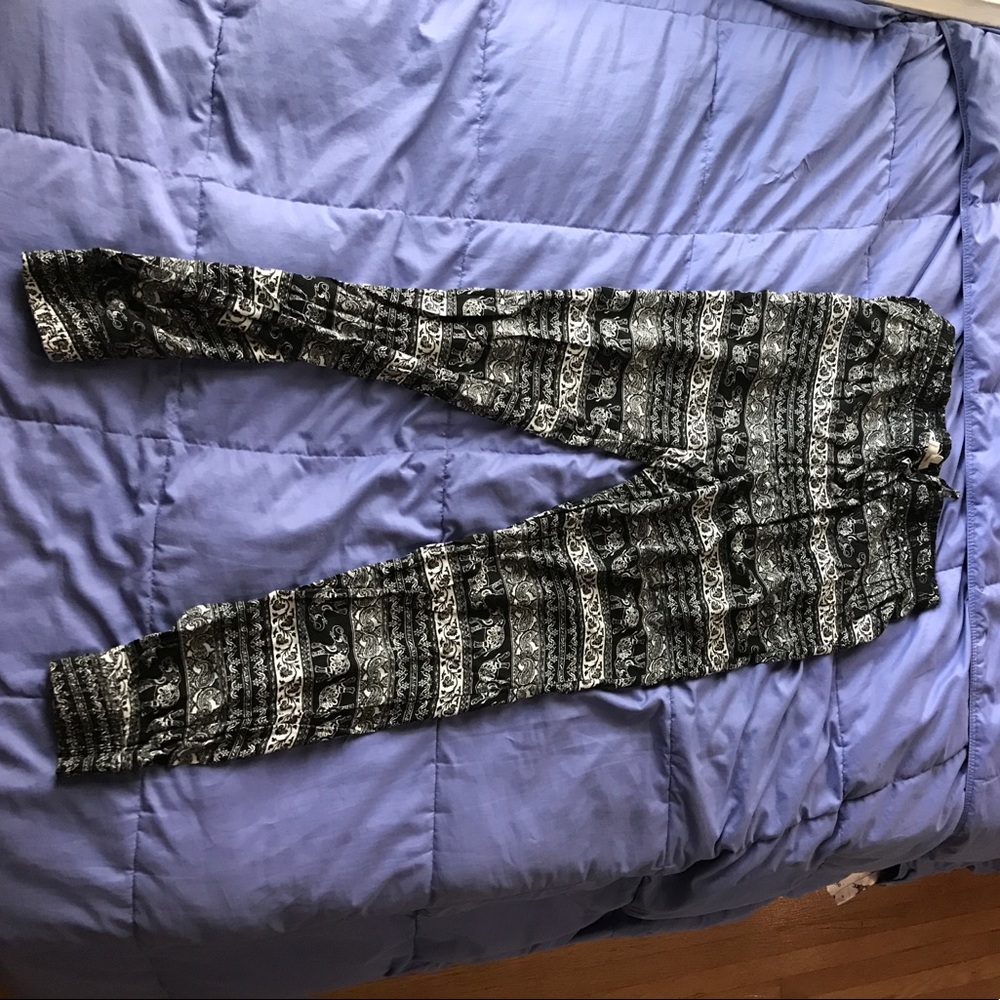 Printed elephant pants
